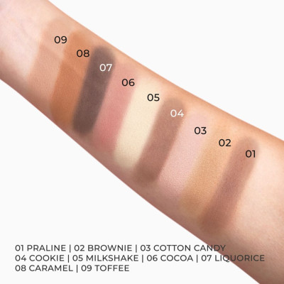 makeupshow-sweety-nude-touch-ombres-à-paupières-palette-maquillage-swatch-bras