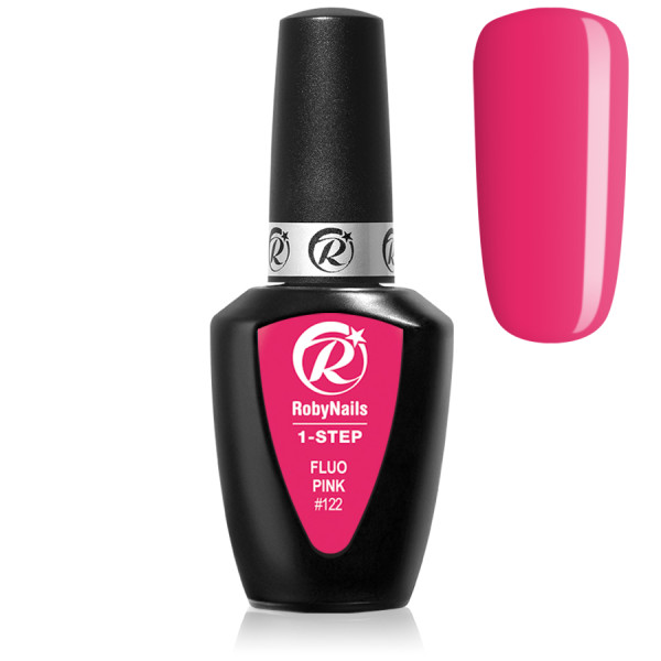FLUO PINK - VERNIS SEMI-PERMANENT 1STEP 3EN1 – APPLICATION EXPRESS & TENUE PARFAITE