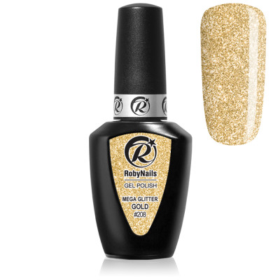 makeupshow-semipermanent-208-Mega-Glitter-Gold-Gel-Polish